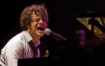 Jamie Cullum, en su actuación de 2009. (Juan Carlos RUIZ/ARGAZKI PRESS)