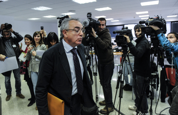 Miguel Sanz en los juzgados de Iruñea. (Jagoba MANTEROLA / ARGAZKI PRESS)