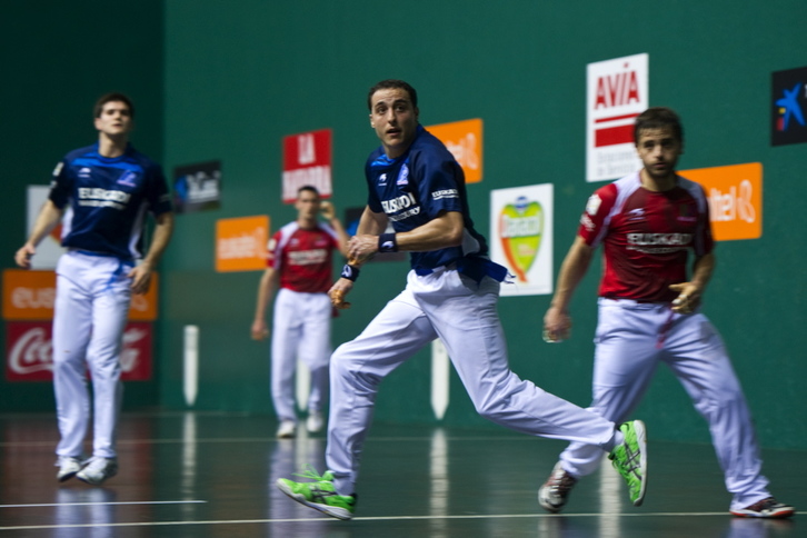 Gaurko Iruñeko laukote hau bera izango da hilaren 28ko finalean. (ARGAZKI PRESS)