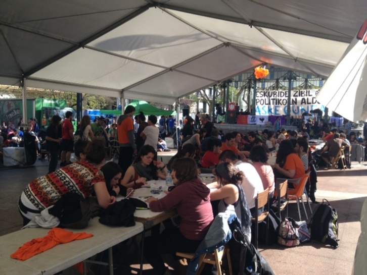 Gaur goizean Aske Gunean hartutako irudia. (Ion TELLERIA)