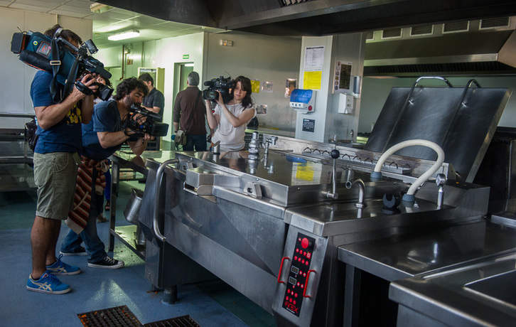 Imagen de la cocina en la que ha ocurrido el accidente. (Monika DEL VALLE/ARGAZKI PRESS)