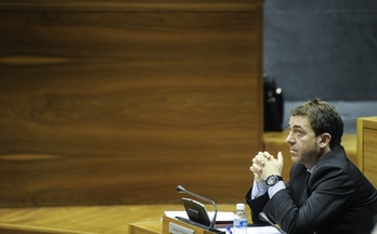 Roberto Jiménez, en su escaño. (Jagoba MANTEROLA/ARGAZKI PRESS)
