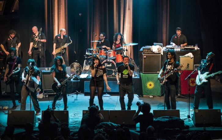 Muguruza y sus músicos, este fin de semana. (Pablo CABEZA)