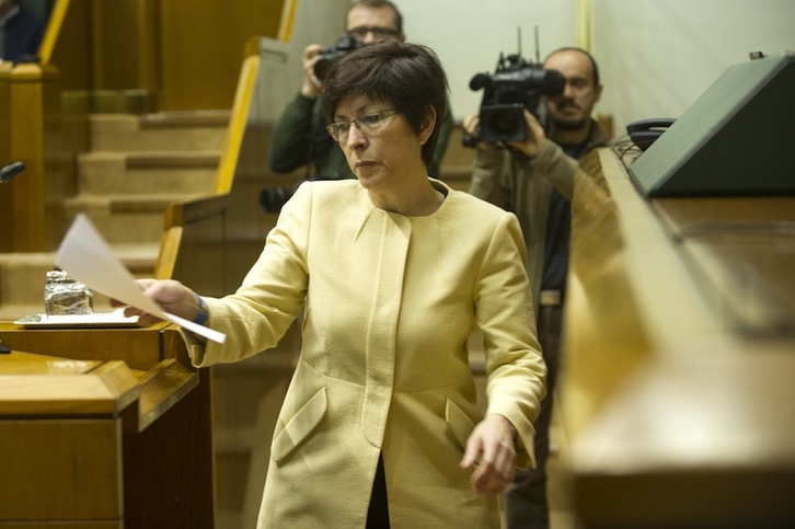 Beltrán de Heredia, el pasado 12 de abril, en el Parlamento de Gasteiz. (Juanan RUIZ/ARGAZKI PRESS)
