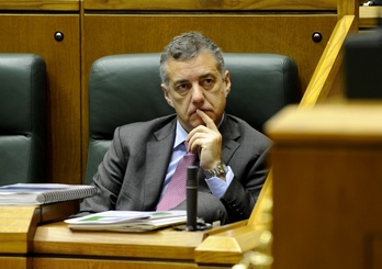 Iñigo Urkullu en el Parlamento de Gasteiz. (Juanan RUIZ / ARGAZKI PRESS)