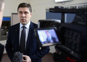 Bjarni Benediktsson, futuro primer ministro islandés. (HALLIDOR BENS / AFP)