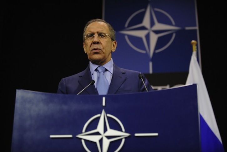 Sergei Lavrov, ministro de Asuntos Exteriores ruso. (John THYS/AFP PHOTO)