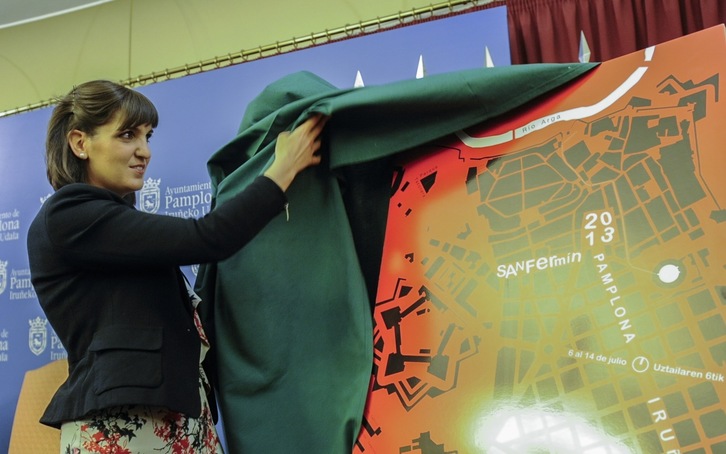 Elixabete Bordonabaren ‘Canan’ lana izango da 2013ko sanferminetako kartela. (Jagoba MANTEROLA/ARGAZKI PRESS)