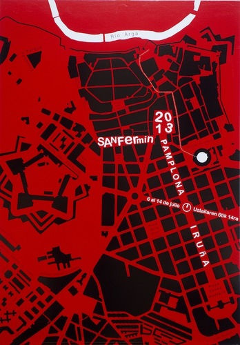 Elixabete Bordonabaren ‘Canan’ lana izango da 2013ko sanferminetako kartela. (Jagoba MANTEROLA/ARGAZKI PRESS)