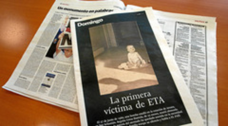 Medios y partidos políticos han atribuído a ETA el atentado en los últimos años. (GARA)