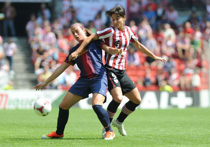 Bartzelonak Liga irabazi du San Mamesen. (ARGAZKI PRESS)