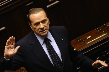 Silvio Berlusconi, Italiako lehen ministro ohia. (Filippo MONTEFORTE/AFP PHOTO)