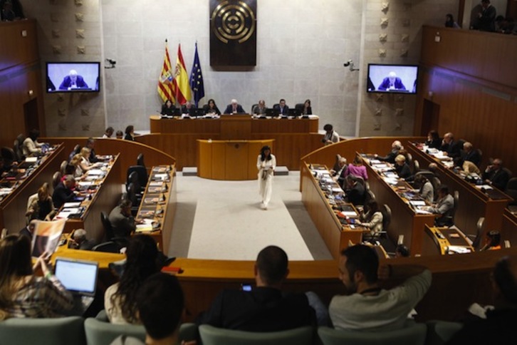Pleno de las Cortes de Aragón celebrado este jueves. (CORTESARAGON.ES)