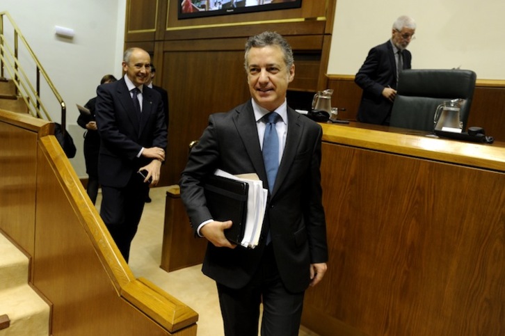 Urkullu en un pleno del Parlamento. (Juanan RUIZ/ARGAZKI PRESS) 