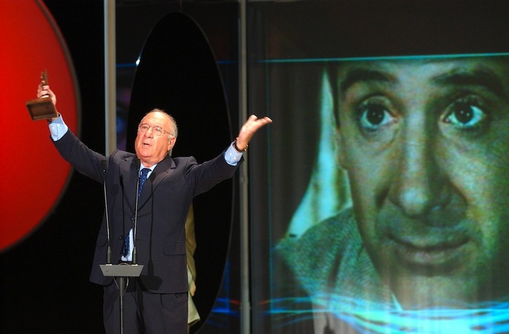 Alfredo Landa, en la gala de inauguración de Zinemaldia en 2003. (Juan Carlos RUIZ/ARGAZKI PRESS)