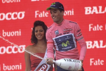 Beñat Intxausti es el nuevo líder del Giro. (Luk BENIES/AFP)