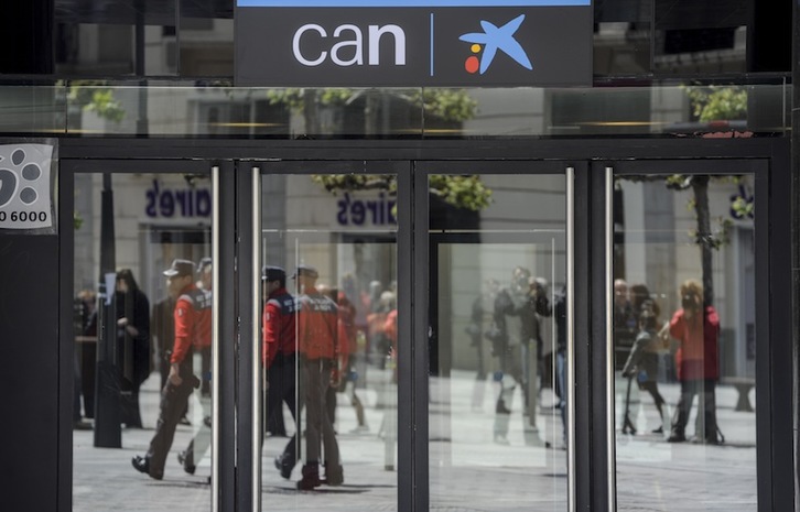 Sede de CAN, donde la Guardia Civil ha inspeccionado varios ordenadores por orden de la juez Benito. (Jagoba MANTEROLA/ARGAZKI PRESS)