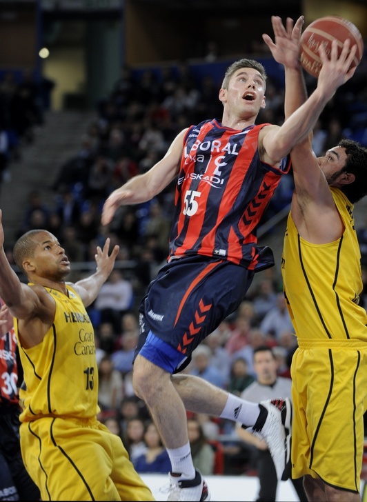 Primer partido de cuartos de final de Liga entre Laboral Kutxa y Gran Canaria, con victoria para los gasteiztarras. (Juanan RUIZ/ARGAZKI PRESS)
