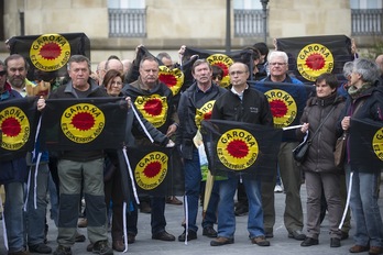 Concentración de protesta de la iniciativa Araba sin Garoña en Gasteiz. (Juanan RUIZ/ARGAZKI PRESS)