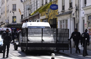 La Policía francesa ha acordonado el lugar del ataque. (François GUILLOT/AFP)