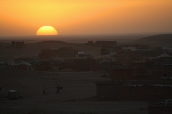 Vista de los campamentos de refugiados de Tindouf. (Beñat ZALDUA)