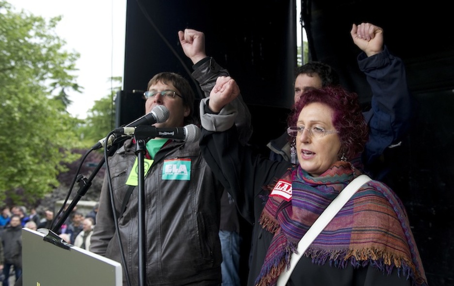 Acto final en Antoniutti. (Idoia ZABALETA/ARGAZKI PRESS) Acto final en Antoniutti. (Idoia ZABALETA/ARGAZKI PRESS)