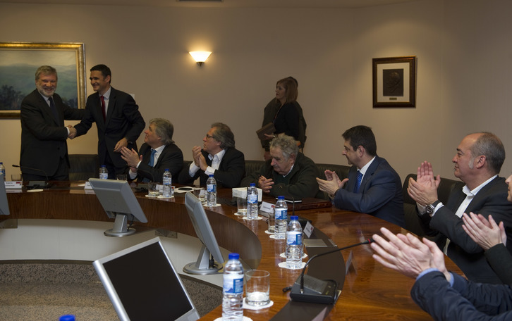 Garitano Mujicarekin egon da Arrasaten. (NAIZ.INFO)