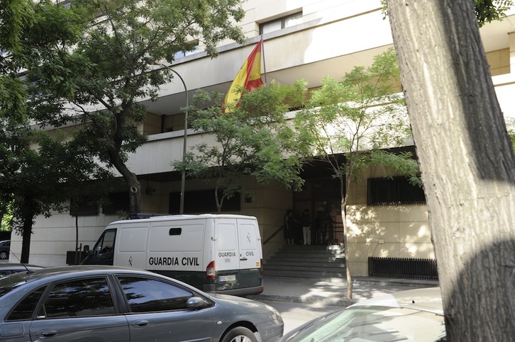 Exterior de la Audiencia Nacional española, en Madrid.