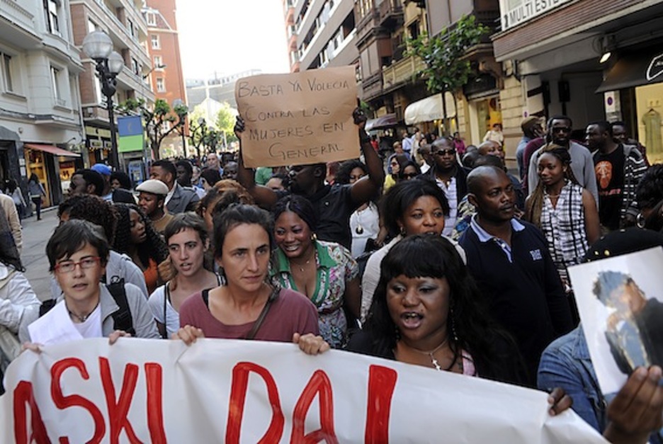 Manifestación en Bilbo contra las agresiones sexistas. (Marisol RAMIREZ/ARGAZKI PRESS)