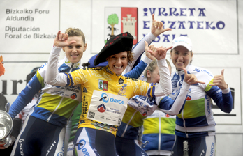 Johansson al llegar a meta. (ARGAZKI PRESS)