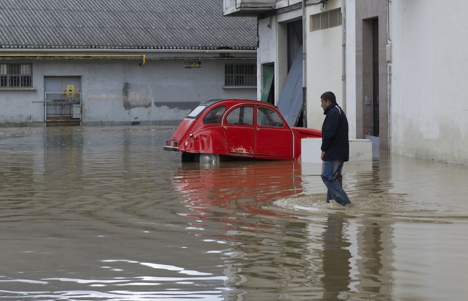 Garajeek kalte handiak izan dituzte. (Idoia ZABALETA/ARGAZKI PRESS)