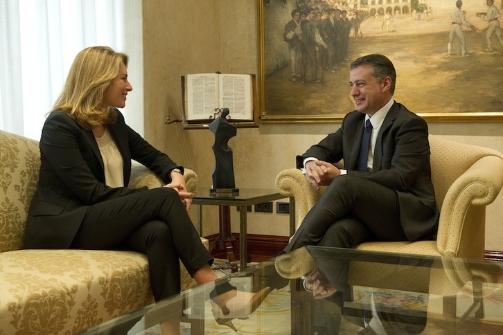 Iñigo Urkullu y Arantza Quiroga, durante un encuentro anterior. (ARGAZKI PRESS)