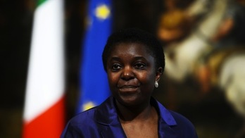 La ministra de Integración de Italia, Cecile Kyenge. (Filippo MONTEFORTE/AFP PHOTO)