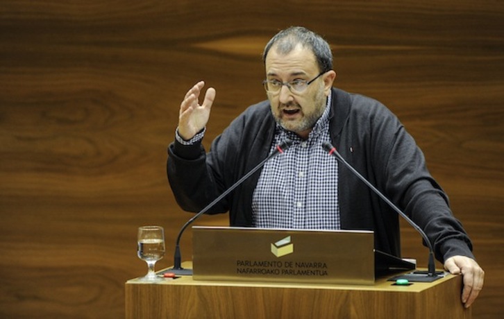 José Miguel Nuin, portavoz de Izquierda-Ezkerra. (Jagoba MANTEROLA/ARGAZKI PRESS)