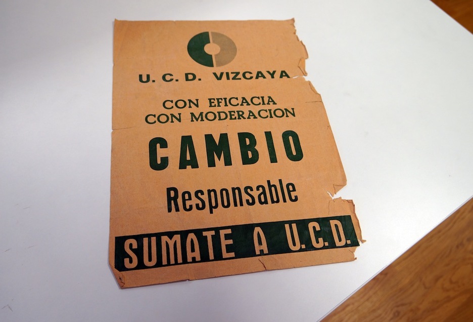 Cartel de propaganda de UCD de Bizkaia. (Gotzon ARANBURU)