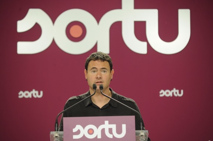 Hasier Arraiz, presidente de Sortu. (ARGAZKI PRESS)