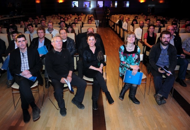 Bilboko Burtsan egindako ekitaldian aurkeztu dute Kohesio Fondoa. (Marisol RAMIREZ/ARGAZKI PRESS)