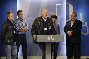 Comparecencia de asociaciones de víctimas del franquismo en el Parlamento. (ARGAZKI PRESS)