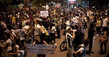 Brasil ha vivido una jornada de multitudinarias movilizaciones. (Yuri CORTEZ/AFP)