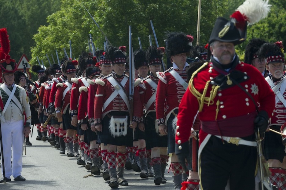 La recreación ha tenido lugar en Argantzun. (Raul BOGAJO/ARGAZKI PRESS)