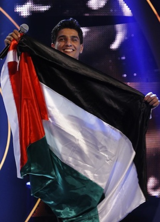 Mohammed Assaf, durante su actuación. (Anwar AMRO/AFP PHOTO)