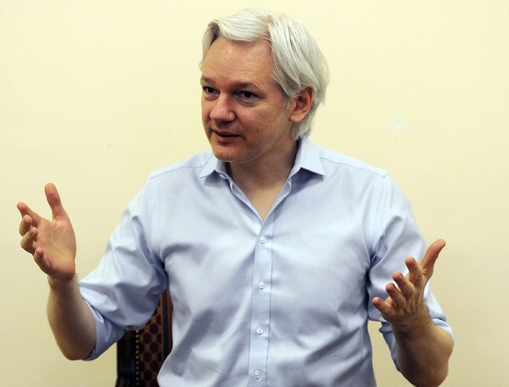 El fundador de Wikileaks, Julian Assange, en una imagen de archivo. (Anthony DEVLIN/AFP)