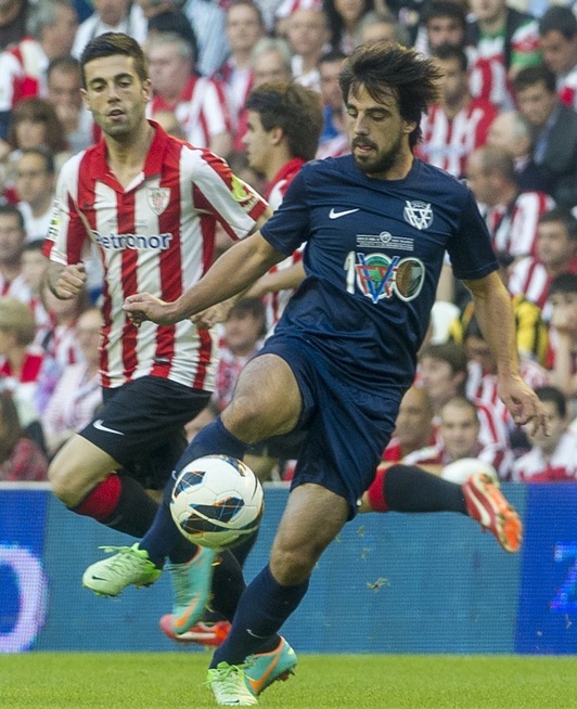 Etxebarria, en el encuentro disputado en San Mamés el pasado día 5. (Monika DEL VALLE/ARGAZKI PRESS)