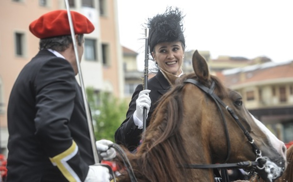 Ainhoa Ruiz de Arbulo, alarde mistoko jenerala. (Jagoba MANTEROLA/ARGAZKI PRESS)
