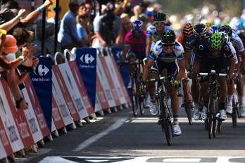 Esprintean erabaki da 3. etapa. (Jeff PACHOUD/AFP)