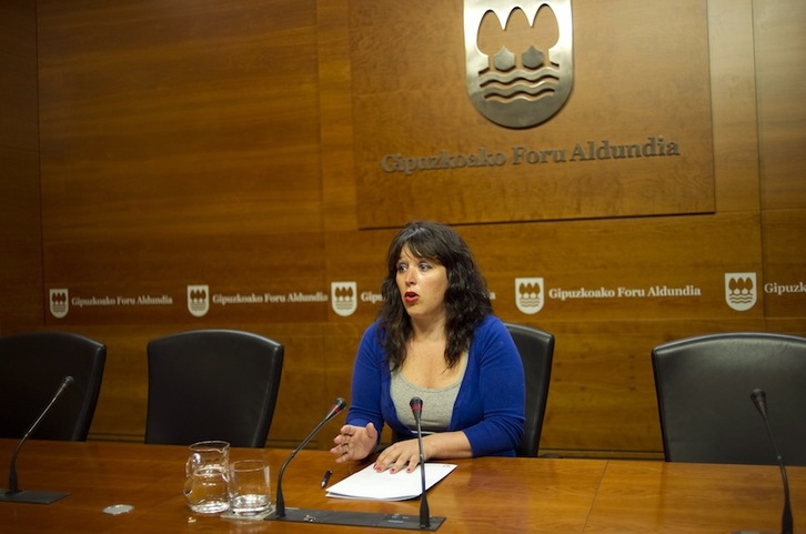 Larraitz Ugarte, portavoz foral de Gipuzkoa. (Juan Carlos RUIZ/ARGAZKI PRESS)