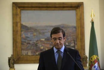 El primer ministro portugués, Pedro Passos Coelho, se dirige al país. (Patricia DE MELO MOREIRA/AFP) 