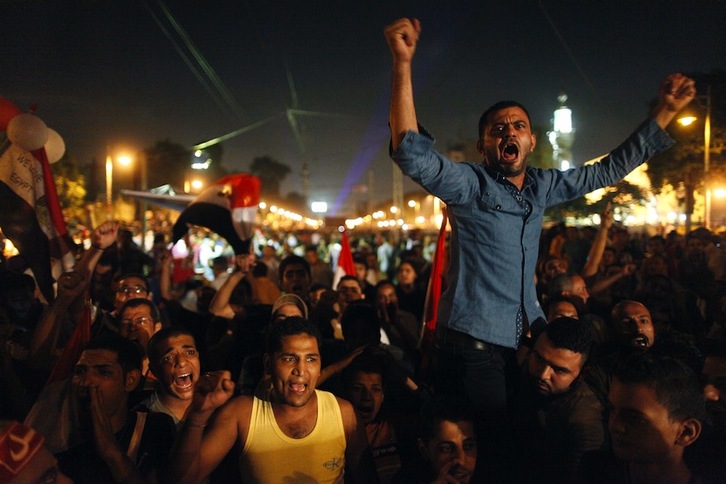 Opositores a Morsi en El Cairo. (Mahmud KHALED/AFP) 