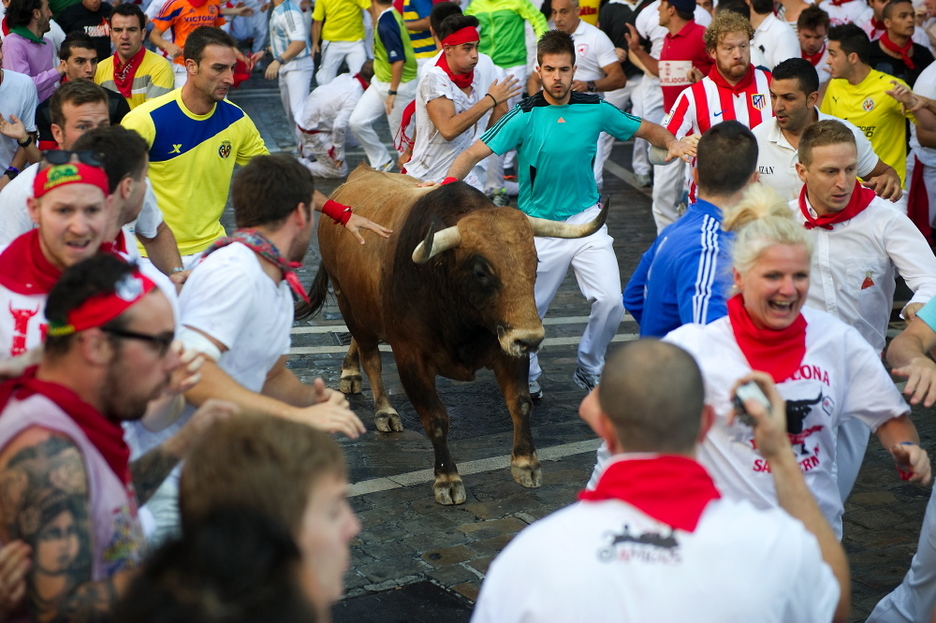 Un toro que ha quedado descolgado ha causado los mayores momentos de peligro.