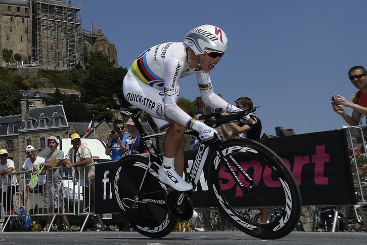 Tony Martin, en pleno esfuerzo. (Jeff PACHOUD/AFP)